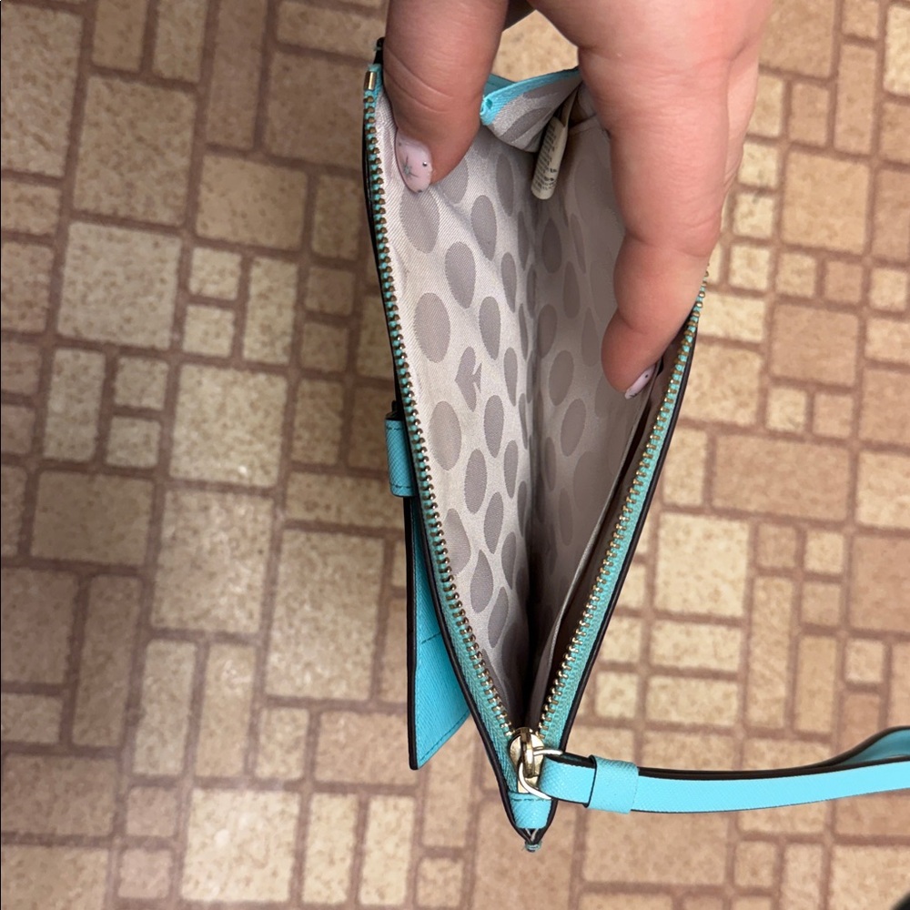 Kate Spade Light Blue Satchel and Wristlet Set - Picture 5 of 6